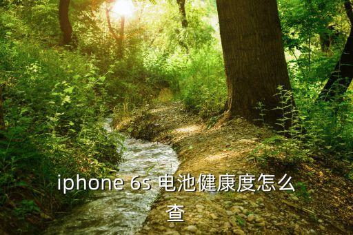 iphone 6s 電池健康度怎么查