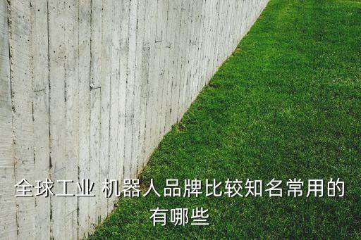 全球工業(yè) 機(jī)器人品牌比較知名常用的有哪些