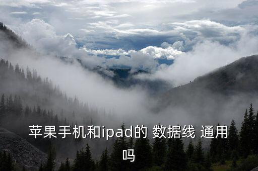 iphone數(shù)據(jù)線通用嗎,ipad和iphone數(shù)據(jù)線通用嗎