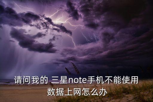 請問我的 三星note手機不能使用 數(shù)據(jù)上網(wǎng)怎么辦