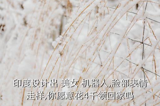 印度設(shè)計(jì)出 美女 機(jī)器人,臉部表情走樣,你愿意花4千領(lǐng)回家嗎