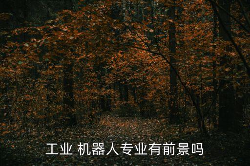 工業(yè) 機(jī)器人專業(yè)有前景嗎