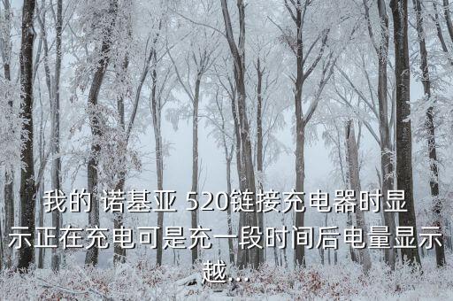 我的 諾基亞 520鏈接充電器時顯示正在充電可是充一段時間后電量顯示越...