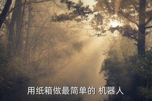 用紙箱做最簡(jiǎn)單的 機(jī)器人
