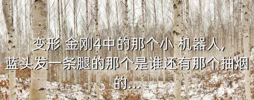 變形金剛最小機器人