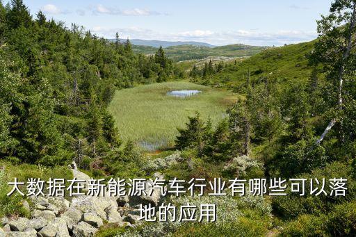 大數(shù)據(jù)在新能源汽車行業(yè)有哪些可以落地的應(yīng)用