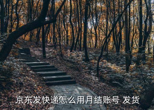  京東發(fā)快遞怎么用月結(jié)賬號(hào) 發(fā)貨