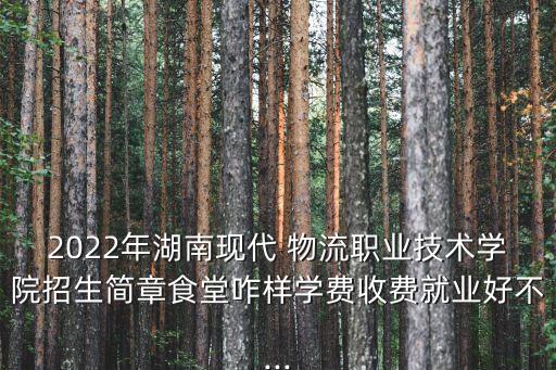 2022年湖南現(xiàn)代 物流職業(yè)技術(shù)學(xué)院招生簡(jiǎn)章食堂咋樣學(xué)費(fèi)收費(fèi)就業(yè)好不...