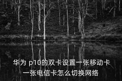  華為 p10的雙卡設(shè)置一張移動卡一張電信卡怎么切換網(wǎng)絡(luò)