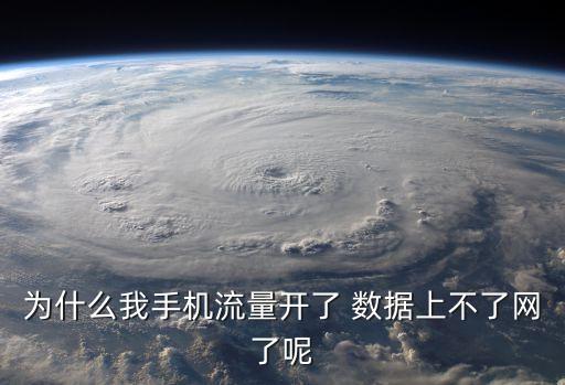 為什么我手機流量開了 數據上不了網了呢