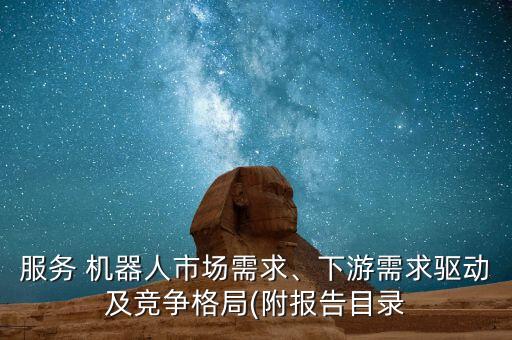 服務(wù) 機(jī)器人市場需求、下游需求驅(qū)動及競爭格局(附報告目錄