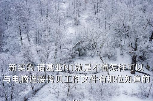 新買的 諾基亞N1就是不懂怎樣可以與電腦連接拷貝工作文件有那位知道的...