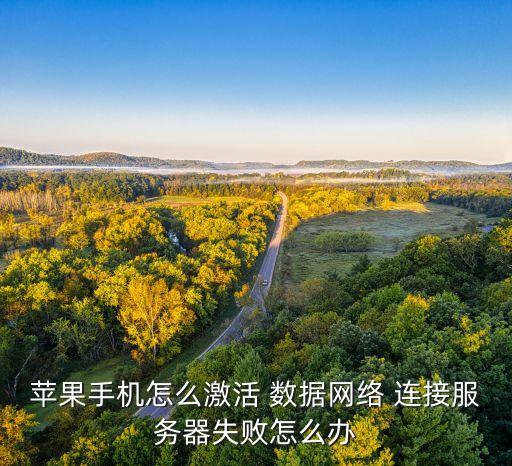 蘋果手機(jī)怎么激活 數(shù)據(jù)網(wǎng)絡(luò) 連接服務(wù)器失敗怎么辦