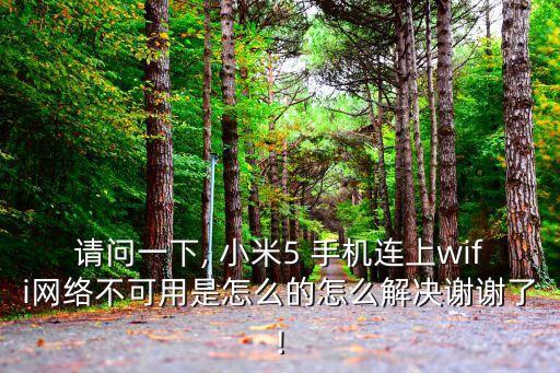 請問一下, 小米5 手機連上wifi網(wǎng)絡不可用是怎么的怎么解決謝謝了!