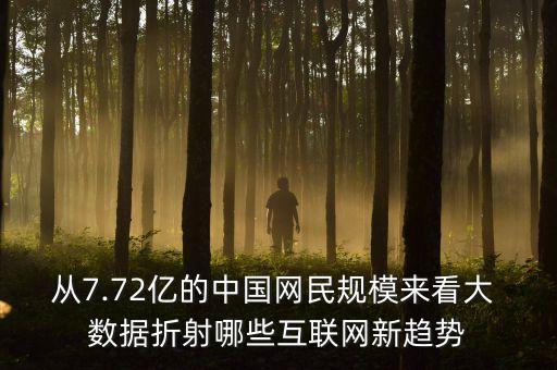 從7.72億的中國網(wǎng)民規(guī)模來看大 數(shù)據(jù)折射哪些互聯(lián)網(wǎng)新趨勢
