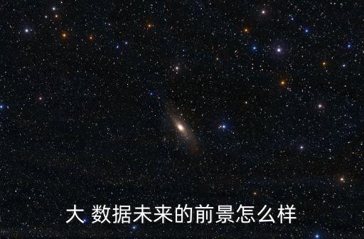 大 數(shù)據(jù)未來的前景怎么樣