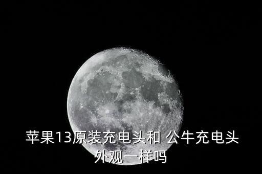  蘋果13原裝充電頭和 公牛充電頭外觀一樣嗎