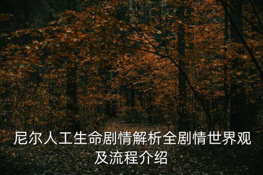  尼爾人工生命劇情解析全劇情世界觀及流程介紹