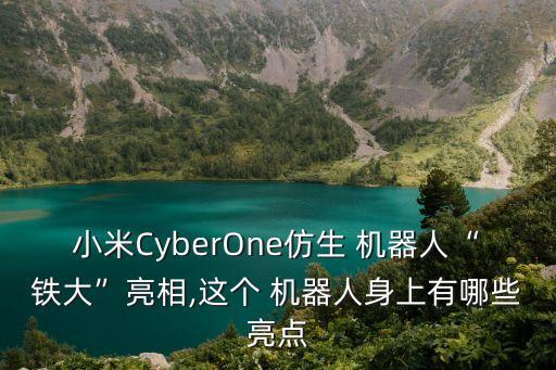 小米CyberOne仿生 機(jī)器人“鐵大”亮相,這個 機(jī)器人身上有哪些亮點