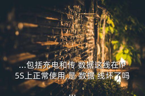 ...包括充電和傳 數(shù)據(jù)這線在IP5S上正常使用,是 數(shù)據(jù) 線壞了嗎...