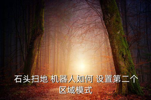  石頭掃地 機(jī)器人如何 設(shè)置第二個(gè)區(qū)域模式