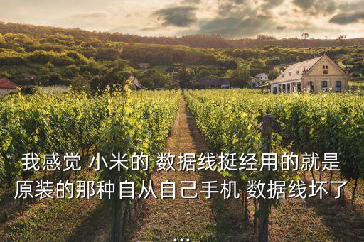 我感覺 小米的 數(shù)據(jù)線挺經(jīng)用的就是原裝的那種自從自己手機(jī) 數(shù)據(jù)線壞了...