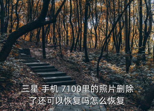  三星 手機 7100里的照片刪除了還可以恢復(fù)嗎怎么恢復(fù)