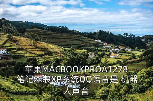 蘋果MACBOOKPROA1278 筆記本裝XP系統(tǒng)QQ語音是 機(jī)器人聲音
