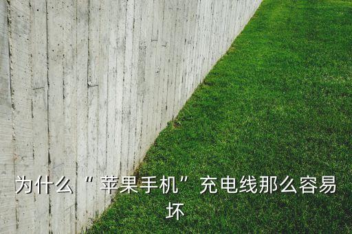 為什么“ 蘋果手機(jī)”充電線那么容易壞