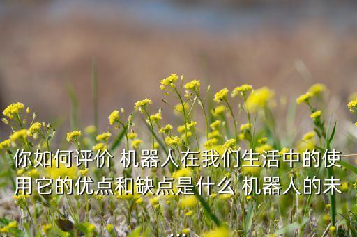 你如何評(píng)價(jià) 機(jī)器人在我們生活中的使用它的優(yōu)點(diǎn)和缺點(diǎn)是什么 機(jī)器人的未...
