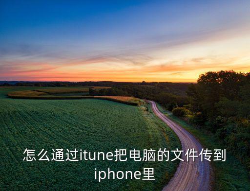 怎么通過itune把電腦的文件傳到iphone里