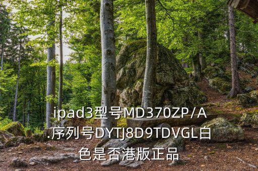  ipad3型號(hào)MD370ZP/A.序列號(hào)DYTJ8D9TDVGL白色是否港版正品