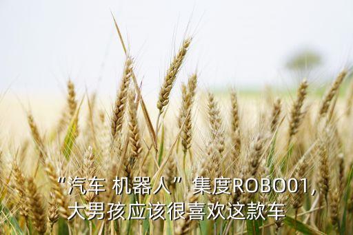 “汽車 機器人”集度ROBO01,大男孩應該很喜歡這款車