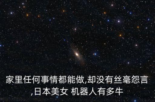家里任何事情都能做,卻沒有絲毫怨言,日本美女 機器人有多牛