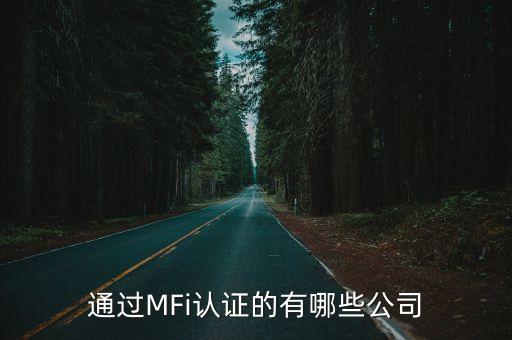 通過MFi認證的有哪些公司