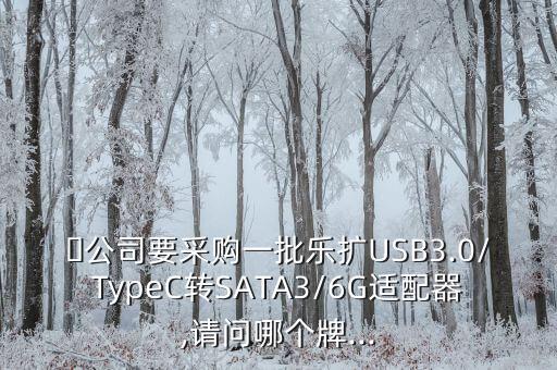 ?公司要采購(gòu)一批樂(lè)擴(kuò)USB3.0/TypeC轉(zhuǎn)SATA3/6G適配器,請(qǐng)問(wèn)哪個(gè)牌...