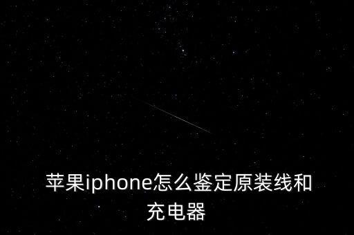  蘋果iphone怎么鑒定原裝線和充電器