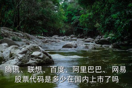 騰訊、聯(lián)想、百度、阿里巴巴、 網易 股票代碼是多少在國內上市了嗎