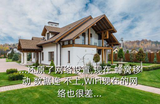...還原了網絡設置,現在 蜂窩移動 數據連 不上,WiFi現在的網絡也很差...