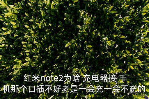  紅米note2為啥 充電器接 手機(jī)那個(gè)口插不好老是一會(huì)充一會(huì)不充的