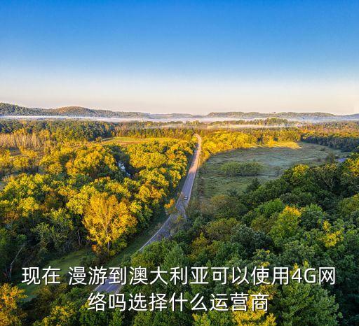 現(xiàn)在 漫游到澳大利亞可以使用4G網(wǎng)絡(luò)嗎選擇什么運(yùn)營(yíng)商