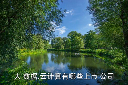 大 數(shù)據(jù).云計(jì)算有哪些上市 公司