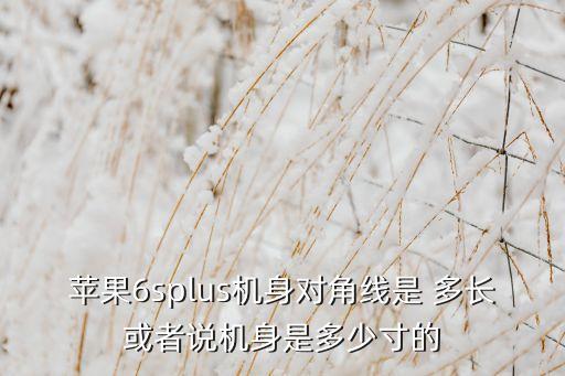 iphone6s數(shù)據(jù)線有多長(zhǎng)