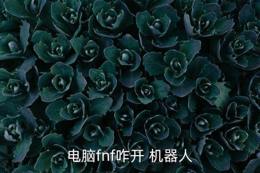 電腦fnf咋開 機器人