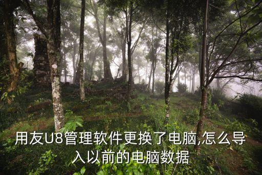 用友U8管理軟件更換了電腦,怎么導(dǎo)入以前的電腦數(shù)據(jù)