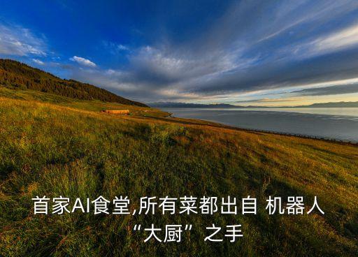 首家AI食堂,所有菜都出自 機器人“大廚”之手