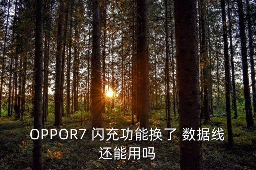 OPPOR7 閃充功能換了 數(shù)據(jù)線還能用嗎