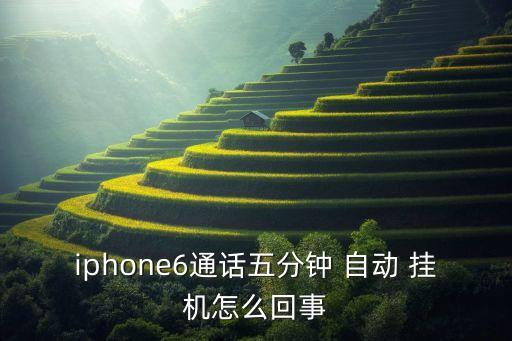 iphone6通話五分鐘 自動(dòng) 掛機(jī)怎么回事