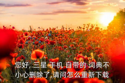三星手機(jī)自帶的詞典數(shù)據(jù)包