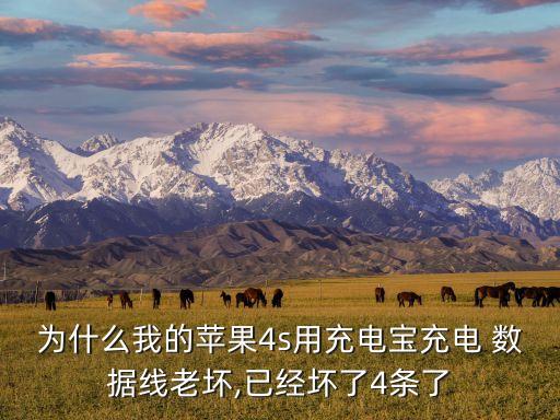 為什么我的蘋果4s用充電寶充電 數(shù)據(jù)線老壞,已經(jīng)壞了4條了